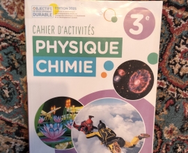 Cahier d’activités physique chimie 3e