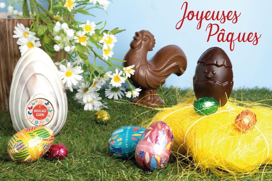 Vente de chocolats pour Pâques